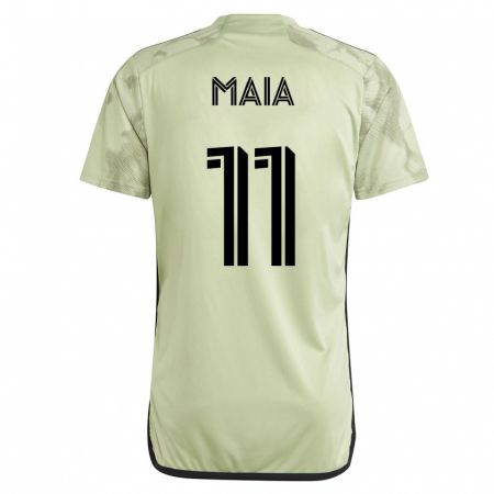 Kandiny Niño Camiseta Matheus Maia #11 Verde 2ª Equipación 2023/24 La Camisa Chile