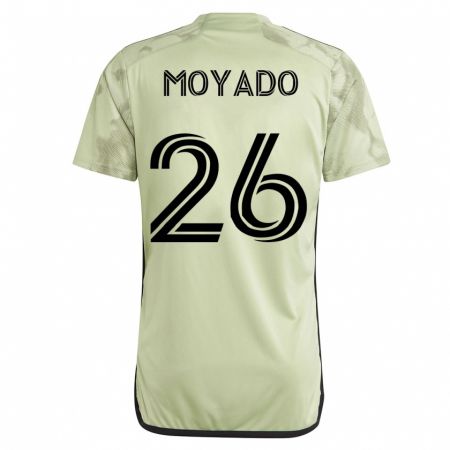 Kandiny Niño Camiseta Bryan Moyado #26 Verde 2ª Equipación 2023/24 La Camisa Chile