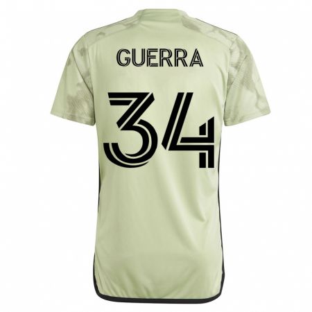 Kandiny Niño Camiseta Decarlo Guerra #34 Verde 2ª Equipación 2023/24 La Camisa Chile