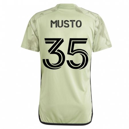 Kandiny Niño Camiseta Tommy Musto #35 Verde 2ª Equipación 2023/24 La Camisa Chile