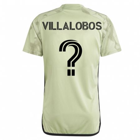 Kandiny Niño Camiseta Kristian Villalobos #0 Verde 2ª Equipación 2023/24 La Camisa Chile