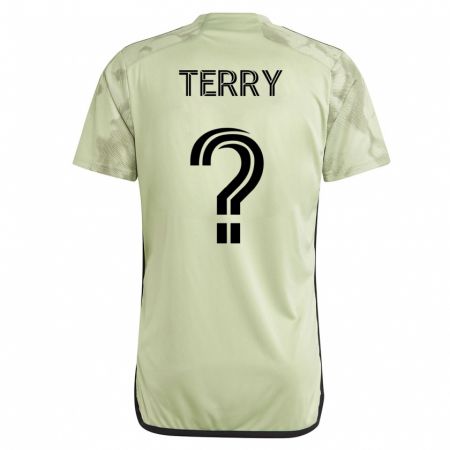 Kandiny Niño Camiseta Jude Terry #0 Verde 2ª Equipación 2023/24 La Camisa Chile