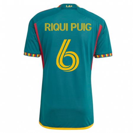 Kandiny Niño Camiseta Riqui Puig #6 Verde 2ª Equipación 2023/24 La Camisa Chile