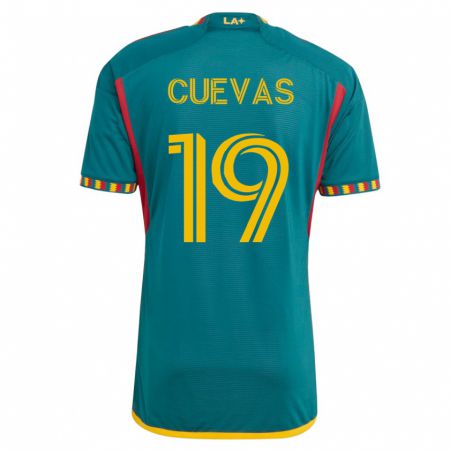 Kandiny Niño Camiseta Mauricio Cuevas #19 Verde 2ª Equipación 2023/24 La Camisa Chile