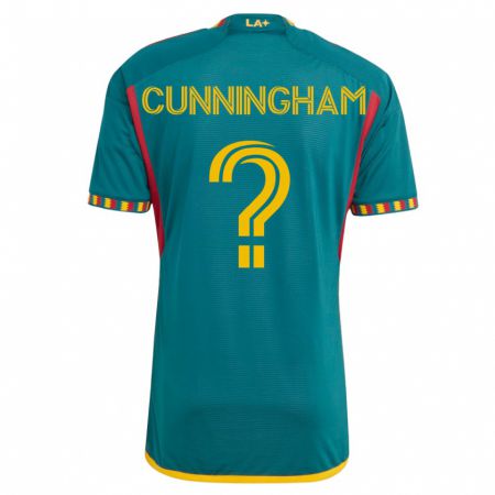 Kandiny Niño Camiseta Joaquin Cunningham #0 Verde 2ª Equipación 2023/24 La Camisa Chile