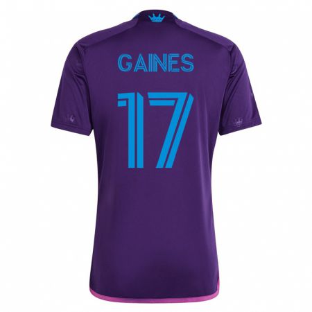 Kandiny Niño Camiseta Mckinze Gaines #17 Violeta 2ª Equipación 2023/24 La Camisa Chile