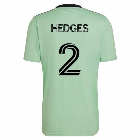 Kandiny Niño Camiseta Matt Hedges #2 Verde Claro 2ª Equipación 2023/24 La Camisa Chile