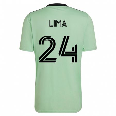 Kandiny Niño Camiseta Nick Lima #24 Verde Claro 2ª Equipación 2023/24 La Camisa Chile