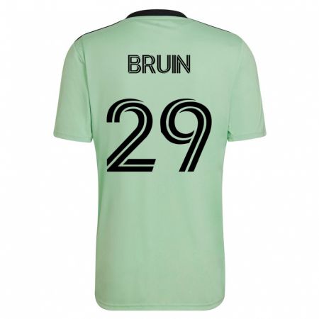 Kandiny Niño Camiseta Will Bruin #29 Verde Claro 2ª Equipación 2023/24 La Camisa Chile