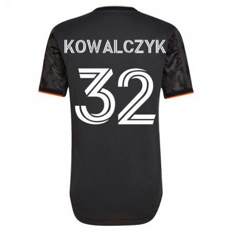 Kandiny Niño Camiseta Sebastian Kowalczyk #32 Negro 2ª Equipación 2023/24 La Camisa Chile