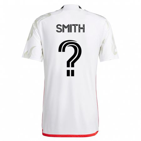 Kandiny Niño Camiseta Collin Smith #0 Blanco 2ª Equipación 2023/24 La Camisa Chile