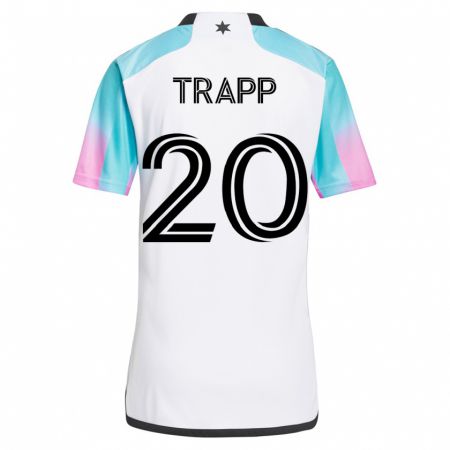 Kandiny Niño Camiseta Wil Trapp #20 Blanco 2ª Equipación 2023/24 La Camisa Chile