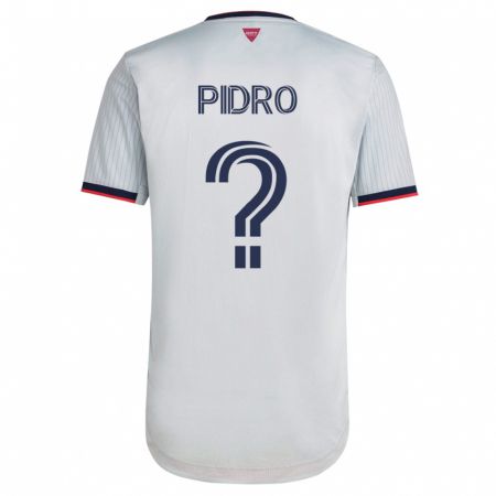 Kandiny Niño Camiseta Selmir Pidro #0 Blanco 2ª Equipación 2023/24 La Camisa Chile