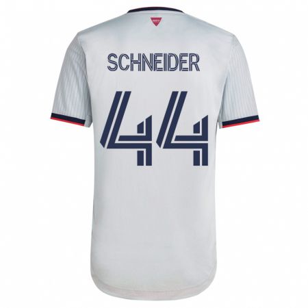 Kandiny Niño Camiseta Max Schneider #44 Blanco 2ª Equipación 2023/24 La Camisa Chile