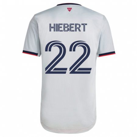 Kandiny Niño Camiseta Kyle Hiebert #22 Blanco 2ª Equipación 2023/24 La Camisa Chile