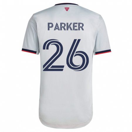 Kandiny Niño Camiseta Tim Parker #26 Blanco 2ª Equipación 2023/24 La Camisa Chile