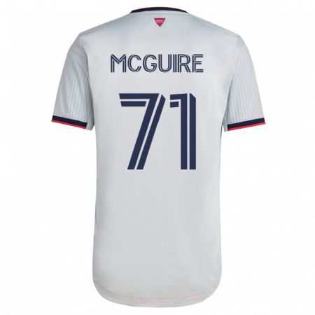 Kandiny Niño Camiseta Nolan Mcguire #71 Blanco 2ª Equipación 2023/24 La Camisa Chile