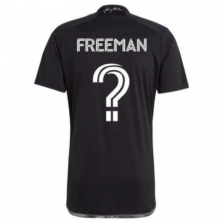 Kandiny Niño Camiseta Tyler Freeman #0 Negro 2ª Equipación 2023/24 La Camisa Chile