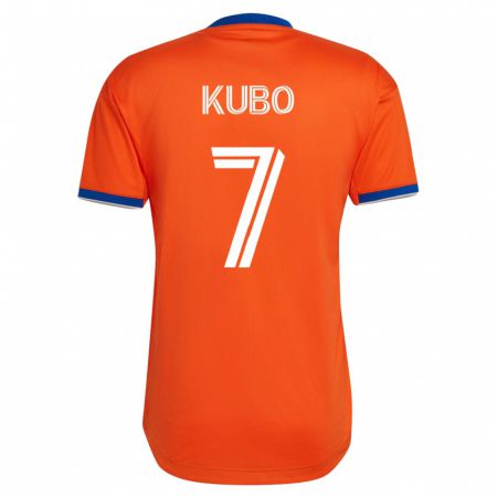 Kandiny Niño Camiseta Yuya Kubo #7 Blanco 2ª Equipación 2023/24 La Camisa Chile