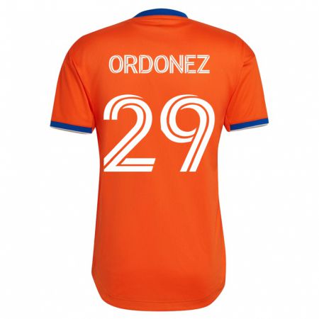 Kandiny Niño Camiseta Arquímides Ordóñez #29 Blanco 2ª Equipación 2023/24 La Camisa Chile