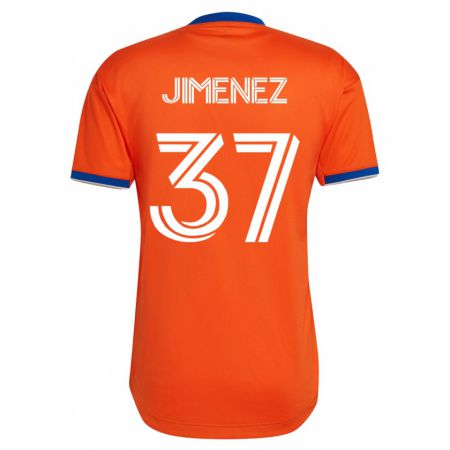 Kandiny Niño Camiseta Stiven Jimenez #37 Blanco 2ª Equipación 2023/24 La Camisa Chile