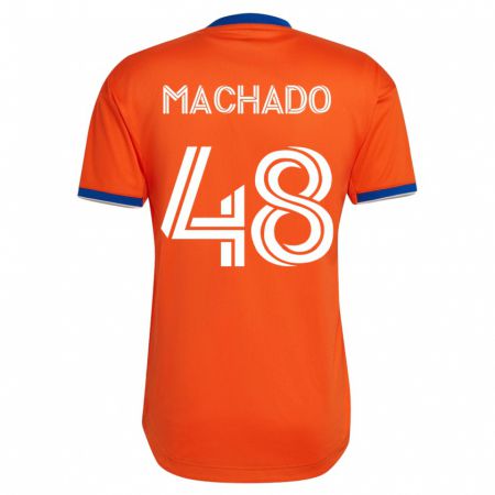 Kandiny Niño Camiseta Juan Machado #48 Blanco 2ª Equipación 2023/24 La Camisa Chile