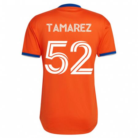 Kandiny Niño Camiseta Lucas Tamarez #52 Blanco 2ª Equipación 2023/24 La Camisa Chile