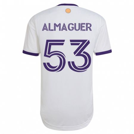 Kandiny Niño Camiseta Jorge Almaguer #53 Blanco 2ª Equipación 2023/24 La Camisa Chile