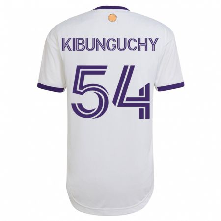 Kandiny Niño Camiseta Nabi Kibunguchy #54 Blanco 2ª Equipación 2023/24 La Camisa Chile