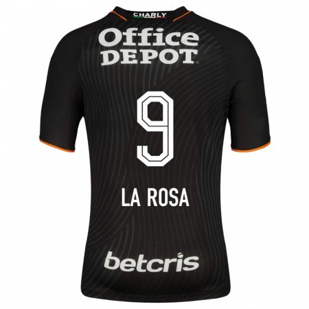 Kandiny Niño Camiseta Roberto De La Rosa #9 Negro 2ª Equipación 2023/24 La Camisa Chile