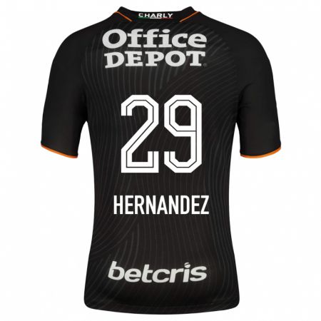 Kandiny Niño Camiseta Illian Hernández #29 Negro 2ª Equipación 2023/24 La Camisa Chile