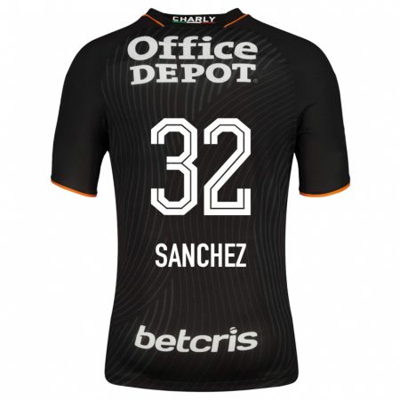 Kandiny Niño Camiseta Luis Sánchez #32 Negro 2ª Equipación 2023/24 La Camisa Chile