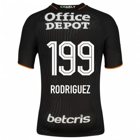 Kandiny Niño Camiseta Miguel Rodríguez #199 Negro 2ª Equipación 2023/24 La Camisa Chile