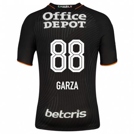 Kandiny Niño Camiseta Adrián Garza #88 Negro 2ª Equipación 2023/24 La Camisa Chile