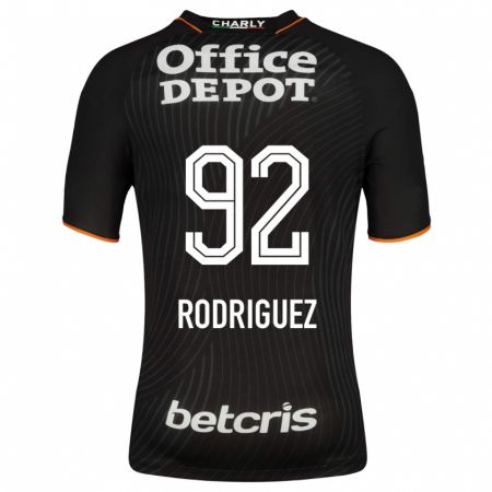 Kandiny Niño Camiseta Sergio Rodríguez #92 Negro 2ª Equipación 2023/24 La Camisa Chile