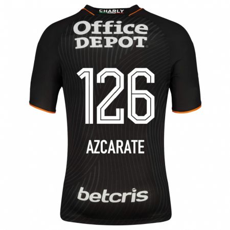 Kandiny Niño Camiseta Yerar Azcárate #126 Negro 2ª Equipación 2023/24 La Camisa Chile