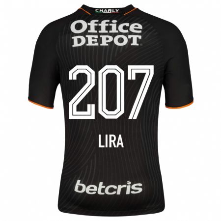 Kandiny Niño Camiseta Almir Lira #207 Negro 2ª Equipación 2023/24 La Camisa Chile