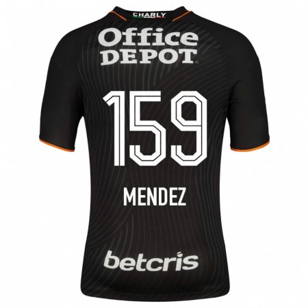 Kandiny Niño Camiseta Daniel Méndez #159 Negro 2ª Equipación 2023/24 La Camisa Chile