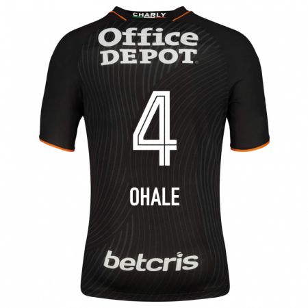 Kandiny Niño Camiseta Osinachi Ohale #4 Negro 2ª Equipación 2023/24 La Camisa Chile