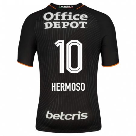 Kandiny Niño Camiseta Jennifer Hermoso #10 Negro 2ª Equipación 2023/24 La Camisa Chile