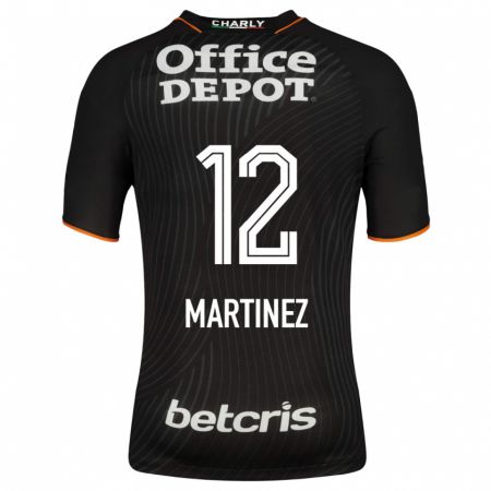 Kandiny Niño Camiseta Sofía Martínez #12 Negro 2ª Equipación 2023/24 La Camisa Chile