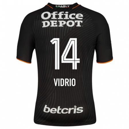 Kandiny Niño Camiseta Nailea Vidrio #14 Negro 2ª Equipación 2023/24 La Camisa Chile