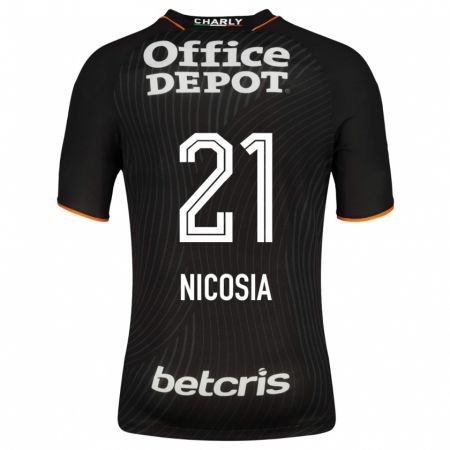 Kandiny Niño Camiseta Nina Nicosia #21 Negro 2ª Equipación 2023/24 La Camisa Chile