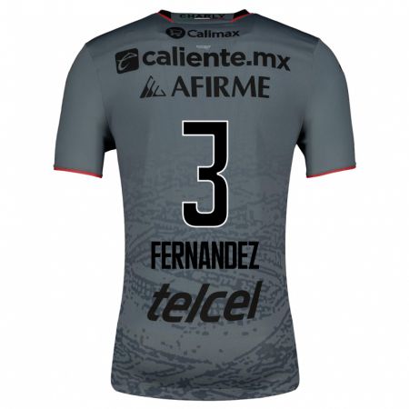 Kandiny Niño Camiseta Rafael Fernández #3 Gris 2ª Equipación 2023/24 La Camisa Chile