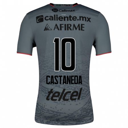 Kandiny Niño Camiseta Kevin Castañeda #10 Gris 2ª Equipación 2023/24 La Camisa Chile