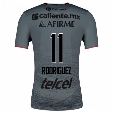 Kandiny Niño Camiseta Lucas Rodríguez #11 Gris 2ª Equipación 2023/24 La Camisa Chile