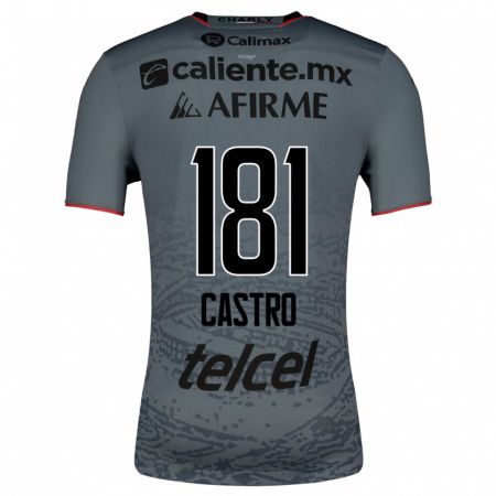 Kandiny Niño Camiseta José Castro #181 Gris 2ª Equipación 2023/24 La Camisa Chile
