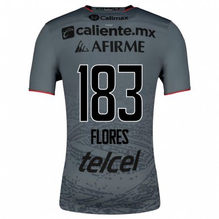 Kandiny Niño Camiseta Abraham Flores #183 Gris 2ª Equipación 2023/24 La Camisa Chile