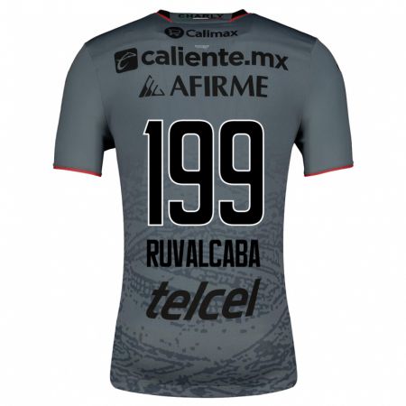 Kandiny Niño Camiseta Ignacio Ruvalcaba #199 Gris 2ª Equipación 2023/24 La Camisa Chile