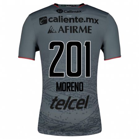 Kandiny Niño Camiseta Jesús Moreno #201 Gris 2ª Equipación 2023/24 La Camisa Chile
